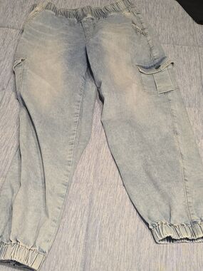 VIP Light Blue Cargo Jogger Pants